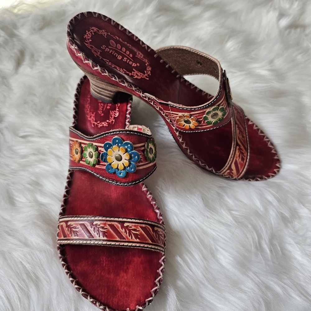Spring Step Floral Sandals